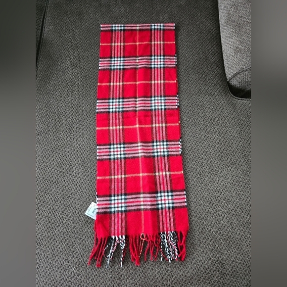 Soft Tartan Check Plaid Scarf Long Unisex Winter Shawl Red White Black  … - Picture 3 of 8